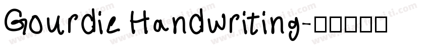 Gourdie Handwriting字体转换